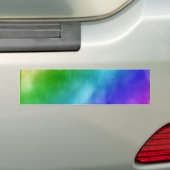 RegenboogWaterverven Bumpersticker (Op auto)