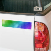 RegenboogWaterverven Bumpersticker (Op Truck)