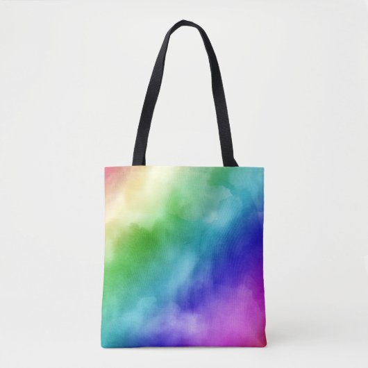 RegenboogWaterverven Tote Bag (Voorkant)