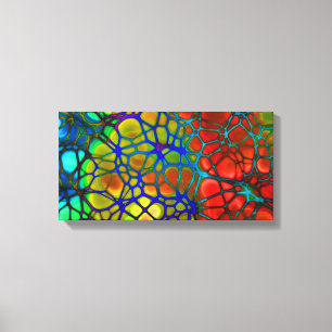 regenboogweb omwikkeld canvas afdruk
