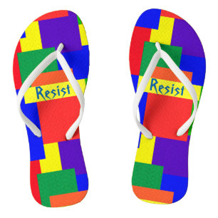 Regenboogweerstand getextureerde quilt Design Teen Teenslippers