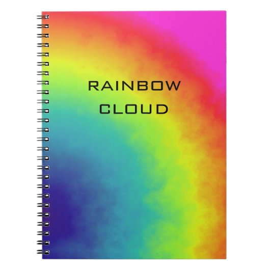 regenboogwolk notitieboek (Voorkant)