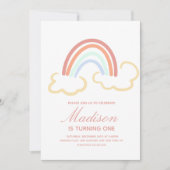 Regenboogwolk roosteren elke leeftijd kleurrijk kaart (Voorkant)