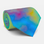 Regenboogwolken 2 stropdas (Opgerold)