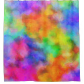 Regenboogwolken Douchegordijn (Voorkant)