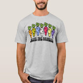 Regenboogwortelen T-shirt (Voorkant)