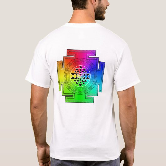 regenboogyantra t-shirt (Achterkant)