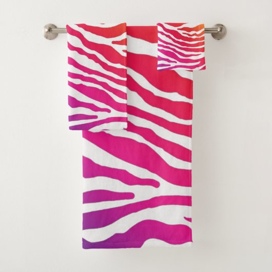 RegenboogZebra Bad Handdoek (Insitu)