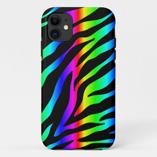 regenboogzebra Case-Mate iPhone case (Achterkant)