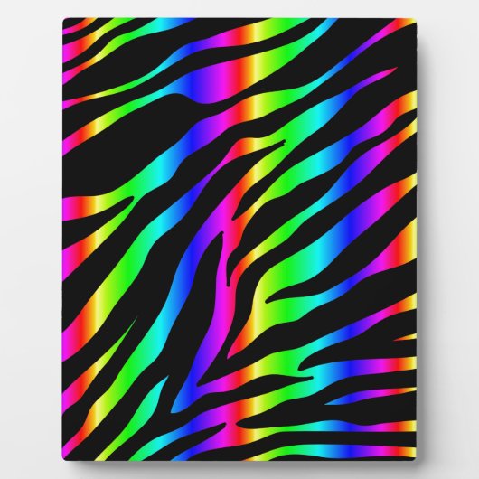 regenboogzebra fotoplaat (Voorkant)
