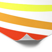 RegenboogZebra Poster (Hoek)