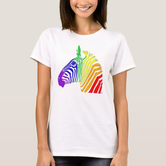 RegenboogZebra T-shirt (Voorkant)