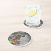 RegenboogZebra Zandsteen Onderzetter (Zijkant)