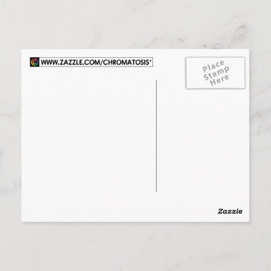 regenboogzeepbellen briefkaart (Achterkant)