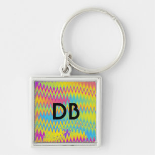 regenboogzigzag sleutelhanger