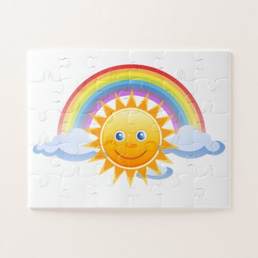 Regenboogzon Legpuzzel (Horizontaal)