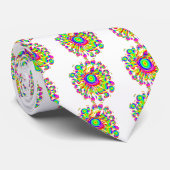 regenboogzon stropdas (Opgerold)