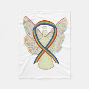Regenboosheid Ribbon Angel Soft Blanket Fleece Deken