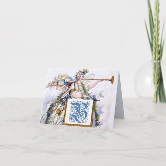 Régence géorgienne Initiale B Monogramme Cartes po (Devant)