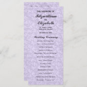 Régence Romance - Programmes de mariage (Devant / Derrière)