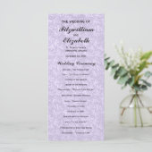 Régence Romance - Programmes de mariage (Debout devant)