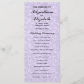 Régence Romance - Programmes de mariage (Devant)