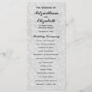 Régence Romance - Programmes de mariage