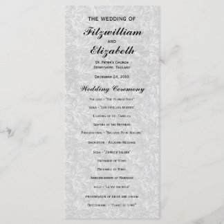Régence Romance - Programmes de mariage