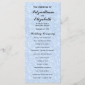 Régence Romance - Programmes de mariage (Devant)