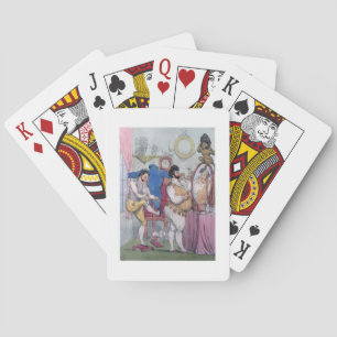 Regency a la Mode, 1812 (gekleurd etching) Pokerkaarten