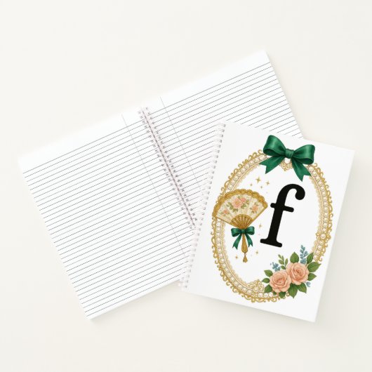 Regency Art Letter F Luxury Monogram Journal (Intérieur)
