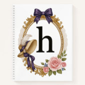 Regency Art Letter H Luxury Monogram Journal (Devant)
