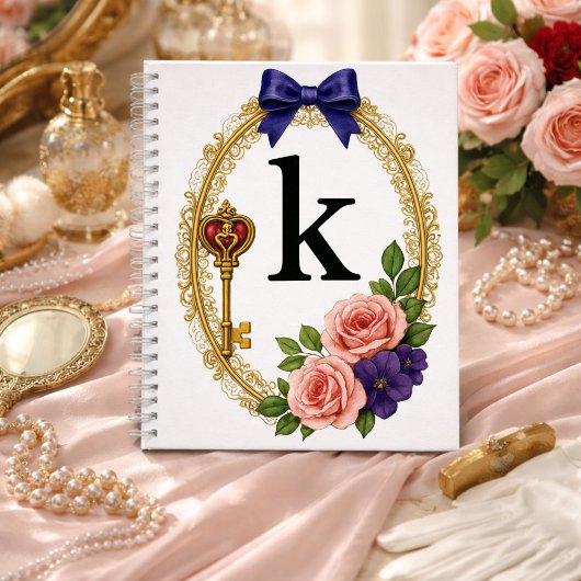 Regency Art Letter K Luxury Monogram Journal