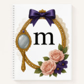 Regency Art Letter M Luxury Monogram Journal Notitieboek (Voorkant)