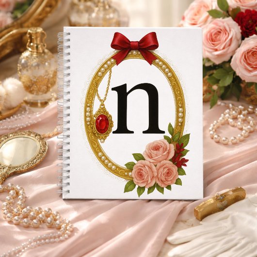 Regency Art Letter N Luxury Monogram Journal