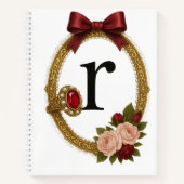 Regency Art Letter R Luxury Monogram Journal (Devant)