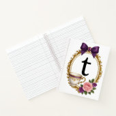 Regency Art Letter T Luxury Monogram Journal  (Intérieur)