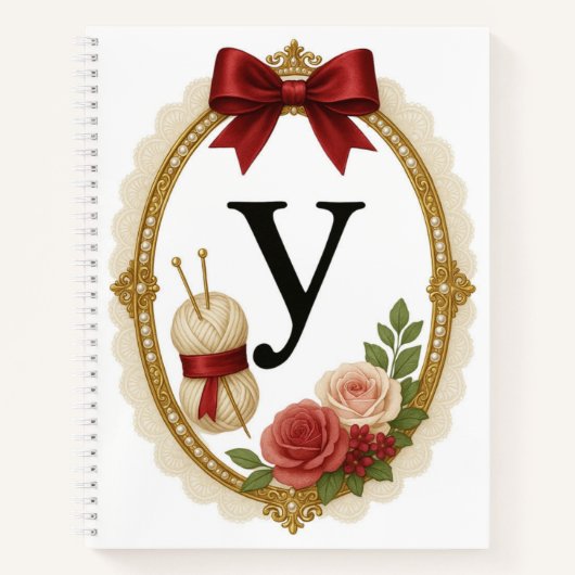 Regency Art Letter Y Luxury Monogram Journal (Devant)