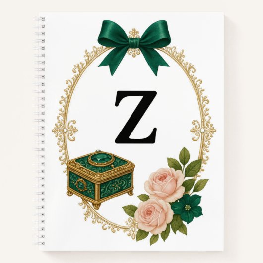 Regency Art Letter Z Luxury Monogram Journal  Notitieboek (Voorkant)