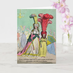 Regency Ball Funny Blank - Carte de voeux