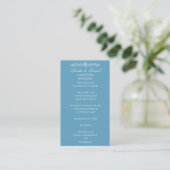 Regency Blue Huwelijksplechtigheid Programma (Staand voorkant)