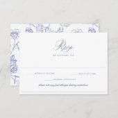 Regency Blue Mariage Aliments Allergy Diet Carte R (Devant / Derrière)