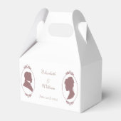 Regency Bridgerton Pink Roses Cameo Bedankdoosjes (Voorkant Zijde)