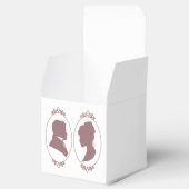 Regency Bridgerton Pink Roses Cameo Bedankdoosjes (Geopend)