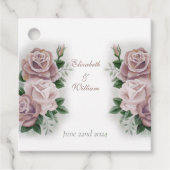 Regency Bridgerton Pink Roses Cameo Bedankjes Labels (Voorkant)