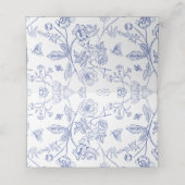 Regency Crest Monogram Weddenschapskaart (Binnenkant ongevouwen)