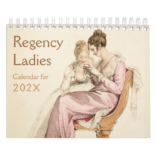 Regency Dames Oude Jane Austen Fans Kalender (Hoes)