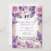 Regency Floral Tea Party bridal shower Kaart (Voorkant)