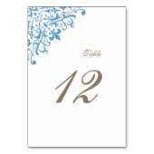 Regency French Blue Fleur de Lis Pattern Wedding Kaart (Achterkant)