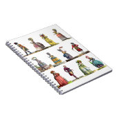 Regency French Mode Design Marie Antoinette Notitieboek (Rechterzijde)